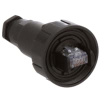 Bulgin Connector Ethernet/Modular IO Cable Plug IP68/IP69K Standard Buccaneer Series