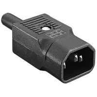 Bulgin IEC Straight Plug, 10 A/250 V, Screw Terminal, Cable Mount, ICE Connector Series