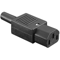 Bulgin IEC Power Connector-C13 Side Entry Female Cable Mnt Screw Term. 10A 250VAC