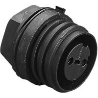 Bulgin Connector Socket 4 13 to 10 AWG Axial Screw Terminal 32 A 600 VAC/VDC