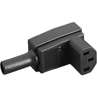 Bulgin IEC Power Connector-C13 Angled Female Cable Mount Screw Term. 10A 250VAC