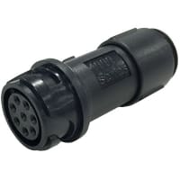 Bulgin Connector Circular Flex In-Line Body Socket 6.5-7.0mm 3 Contacts 4000 Series