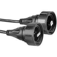 Bulgin Cable, USB Type-A, USB Type-B, 4 Cond, 2m, 28 AWG (Signal), 24 AWG (Power)