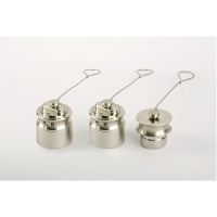 Bulgin 6000 Series Male Dust Cap, Shell Size 32mm IP66, IP68, IP69K Rated, w/ Nickel Finish