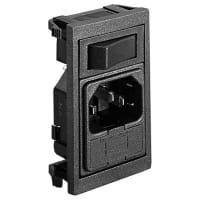 Bulgin SP snap-in fused vertical plug w/o neon