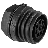 Bulgin EXP Series, 7 Pole Panel Mount Conn Socket, 50mm Shell Size, Female Contacts, IP68