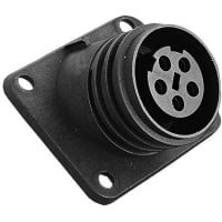 Bulgin Connector, Plug, 5, Screw Terminal, 32 A/25 A (CSA), 600 VAC/VDC, -40 C, IP68