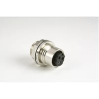 Bulgin 6000 Series, 3 Pole Pmnt Conn Socket, 32mm Size, Male Contacts, Push-Pull Mating