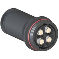 Bulgin Connector, Screw 4 position. Flex In-Line Receptacle 1/0 size contacts