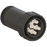 Bulgin Connector, Screw 6 position. Flex, Plug 1/0 size contacts