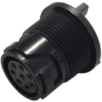 Bulgin Connector;Circular;Rear Panel/PCB Mounting Body;Pin;12 Contacts;4000 Series