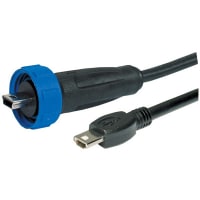 Bulgin CABLE ASSEMBLY, USB, MINI B TYPE TO MINI A TYPE SEALED IP68, 2M