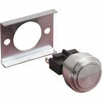 Bulgin SWITCH, 19MM, LOW BUTTON PROFILE, REAR PANEL