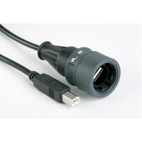 Bulgin USB cable assembly sealed A to unsealedB - 2M00