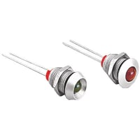 Bulgin LED Indicator Amber/Red 2.2V IP66 Sealed DX Series