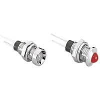 Bulgin LED Indicator Red DX Series