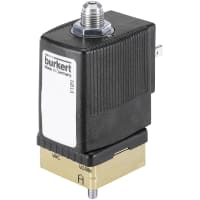 Burkert Fluid Control Systems Solenoid Valve, 120V, 6014 series