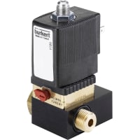 Burkert Fluid Control Systems Solenoid Valve, 24VDC, 6014 series