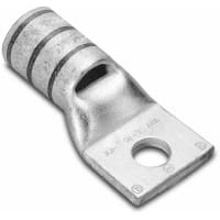 BURNDY Ring Terminal, Uninsulated, 9-10 AWG, Compression Lug, 1 Hole, #8-#10 Stud