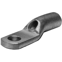 BURNDY Copper Lug, 1 Hole Tongue, 20-14 Str / 20-12 Sol AWG / 8-10 Stud, Tin Plated