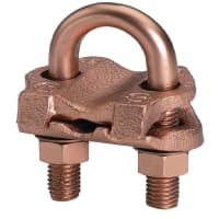 BURNDY 2/0-250CU 3IPS, High Copper Alloy Ground Connector, One-Wrench Installation