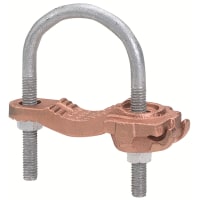 BURNDY 4-4/0, 1/2-1 IPS, High Conductivity CU Ground Connector, One-Wrench Installation