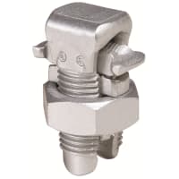 BURNDY Aluminum Split Bolt Connector, Tin Plated, 4/0-6 AWG, 1 /3/16-12 UN