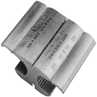 BURNDY Compression Connector, Wide Range, H Shaped, Aluminum, 4/0-6 AWG, Unplated