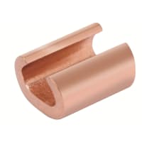 BURNDY Compression Copper C-Shape Connector, 600V, 8 AWG, Unplated, YC-C Series