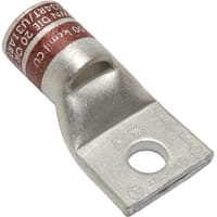 BURNDY Lug Terminal, 500 kcmil, 1 Hole, 1/2" Stud, Standard Barrel, Window, Tin Plated