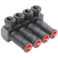 BURNDY Direct Burial Multi-Tap Connector, 4 Conductor, 350Kcmil-12AWG, Alum, Insulated