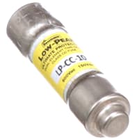 Bussmann by Eaton Fuse, Cylinder, Time-Delay, Class CC, 10A, 600VAC/150DC, 38.1x10.3mm, Cartridge