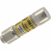 Bussmann by Eaton Fuse, Cylinder, Time-Delay, Class CC, 5A, 600VAC/150DC, 38.1x10.3mm, Cartridge