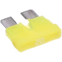 Bussmann by Eaton Fuse Automotive Fast Acting 20A 19.1x19.3x5.25 mm Plastic-Yellow Blade 32 VDC