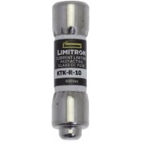 Bussmann by Eaton Fast Acting Fuse, Supplemental, 600VAC, , 10A, Class CC, Clip, KTK-R Series