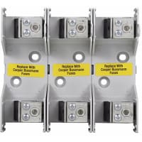 Bussmann by Eaton Fuse Holder, 100 amp class J, 600V, 3 pole