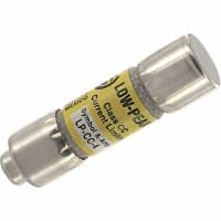 Bussmann by Eaton Fuse, Cylinder, Time-Delay, Class CC, 4A, 600VAC/150DC, 38.1x10.3mm, Cartridge