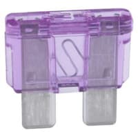 Bussmann by Eaton Fuse Automotive Fast Acting 3A 19.1x19.3x5.25 mm Plastic-Violet Blade 32 VDC