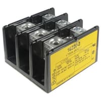 Bussmann by Eaton Power Distribution Block, 175 A, 600V, 3-Pole, Magnum 160 and 162 Series