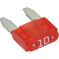 Bussmann by Eaton Fuse Automotive Fast Acting 10A Dims 0.43x0.15x0.642" Plastic-Red Blade 32VDC