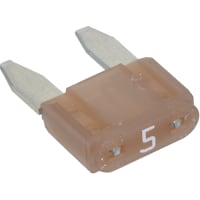 Bussmann by Eaton Fuse, Automotive, Fast Acting, 5A, 0.43x0.15x0.642", Plastic-Tan, Blade, 32VDC