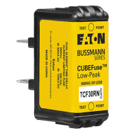 Bussmann by Eaton Fuse, Dual Element Time Lag, 30A, 600 VAC 300 VDC, Class J, CUBEfuse Series