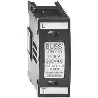 Bussmann by Eaton Fuseholder, Class J Fuses, 0 to 60 A, 600 V, Thermoplastic, DIN Rail Mounting