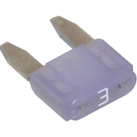 Bussmann by Eaton Fuse Automotive Fast Acting 3A Dims 0.43x0.15x0.642" Plastic-Violet Blade 32VDC