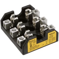 Bussmann by Eaton Fuse Block for up to 600A Class T Fuses, Up to 3 Poles, 600V, Bussmann Series