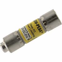 Bussmann by Eaton Fuse, Cylinder, Time-Delay, Class CC, 3.5A, 600VAC/150DC, 38.1x10.3mm, Cartridge