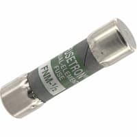 Bussmann by Eaton Fuse, Cylinder, Time Lag, 0.5 A, 5AG, 0.41x1.5 in, Fiber Tube, Cartridge, 250VAC