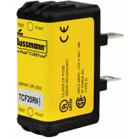 Bussmann by Eaton Fuse, Dual Element Time Lag, 3A, 600 VAC 300 VDC, Class J, CUBEfuse Series