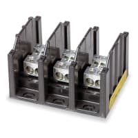 Bussmann by Eaton Power Distribution Block, 350A, 600V, 3-Pole, 350 A, Magnum 163 Series