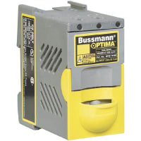 Bussmann by Eaton Fuse Holder, 600 V, 30 A, 3, gt 10 Megohms, Thermoplastic, 2.25 lbs.-in., OPM